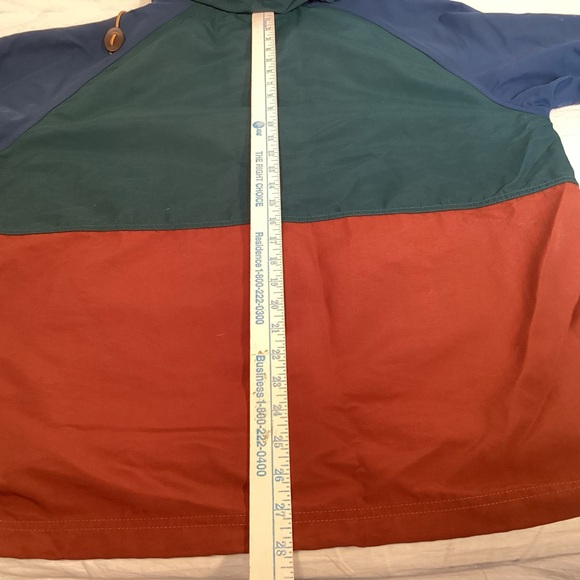 L.L. Bean Blue and Green Windbreaker Mountain Classic Jacket Men’s size Large - Picture 10 of 11